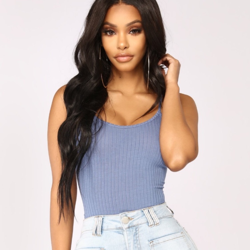 Basic Blue Bodysuit - Picture 2 of 4